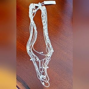 Vera Bradley Silver Multi Layer Necklace